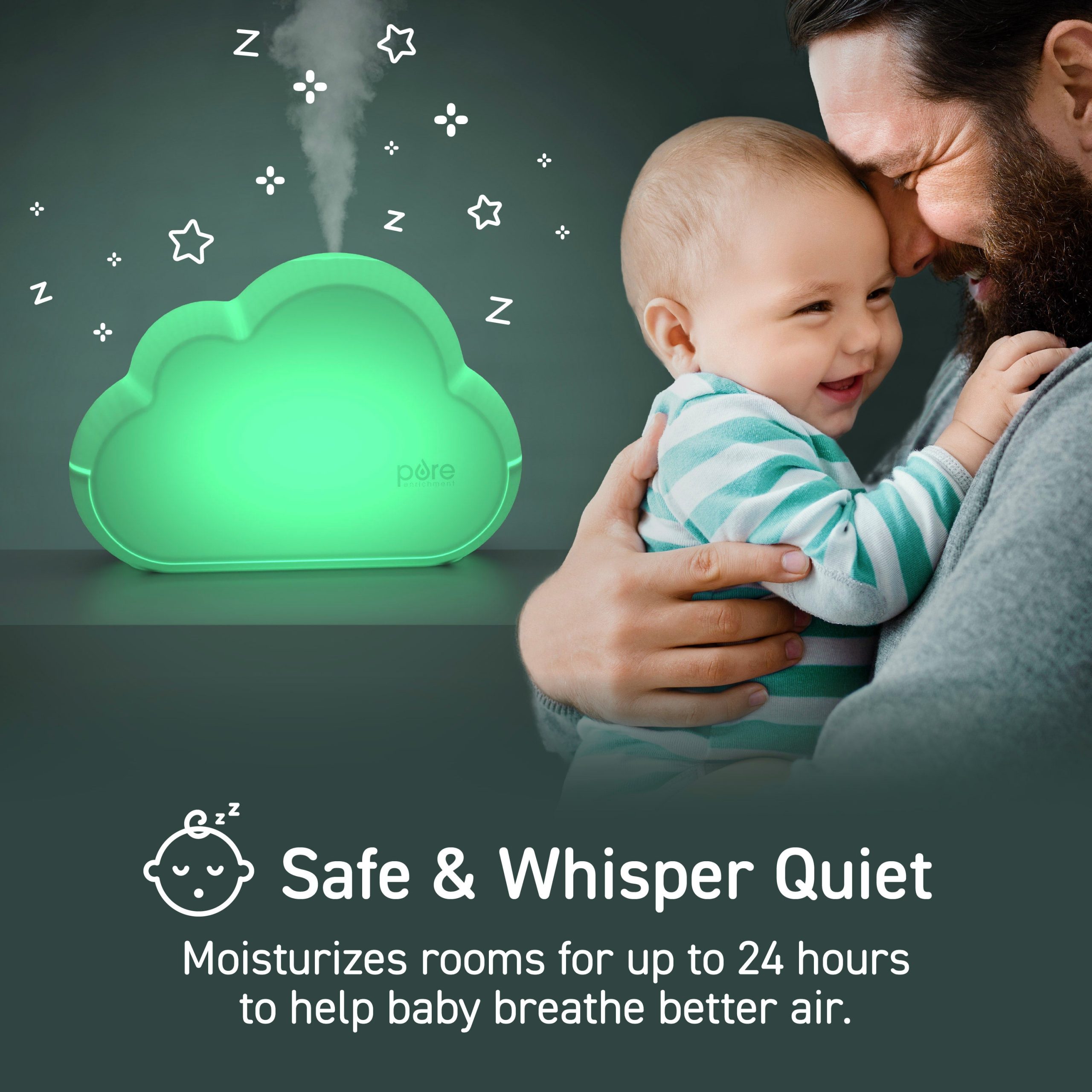 PureBaby® Cloud Ultrasonic Cool Mist Humidifier - Image 2