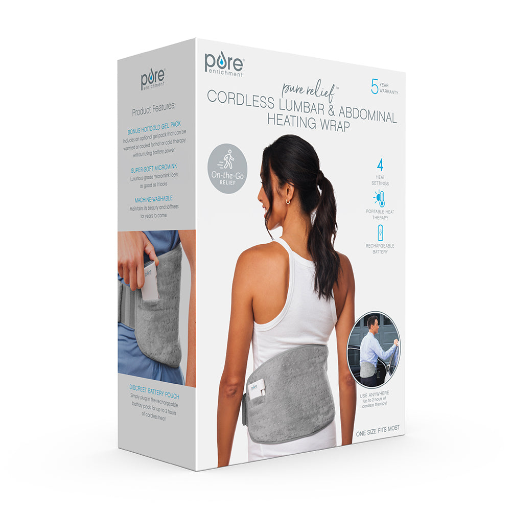 PureRelief Cordless Lumbar and Abdominal Heating Wrap - Image 9