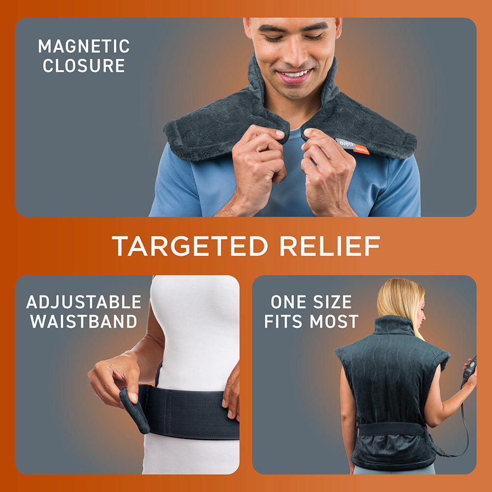 PureRelief Pro Far Infrared Back & Neck Heating Pad - Image 5