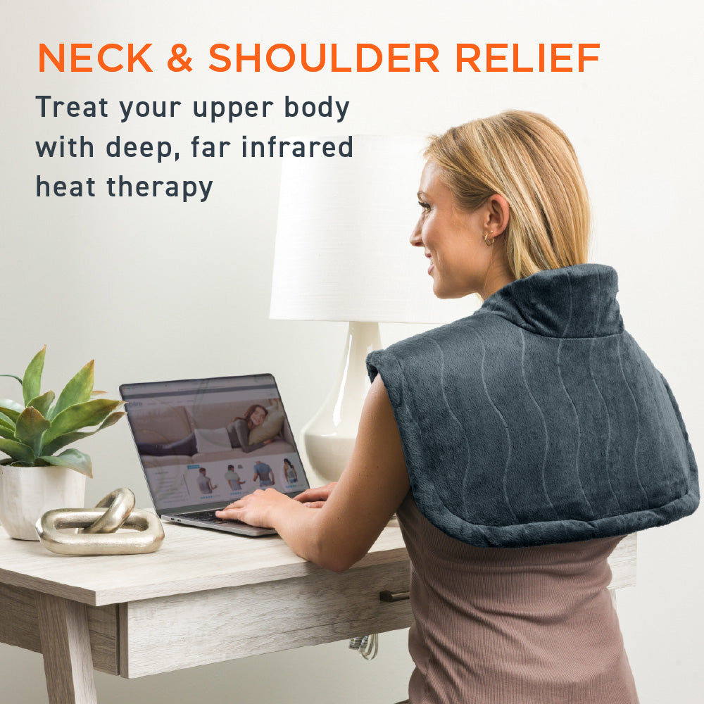 PureRelief Pro Far Infrared Neck & Shoulder Heating Pad - Image 5