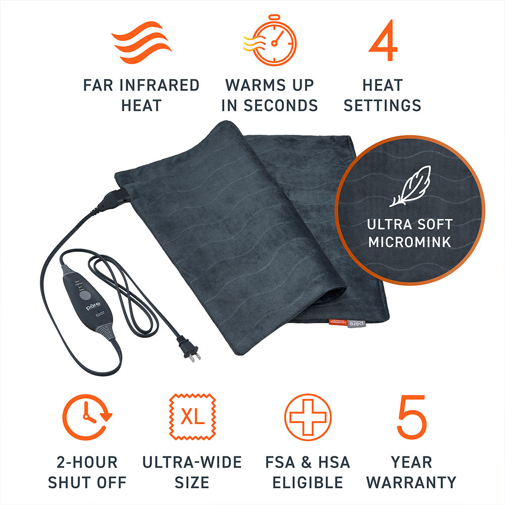 PureRelief Pro Far Infrared Ultra-Wide Heating Pad - Image 4