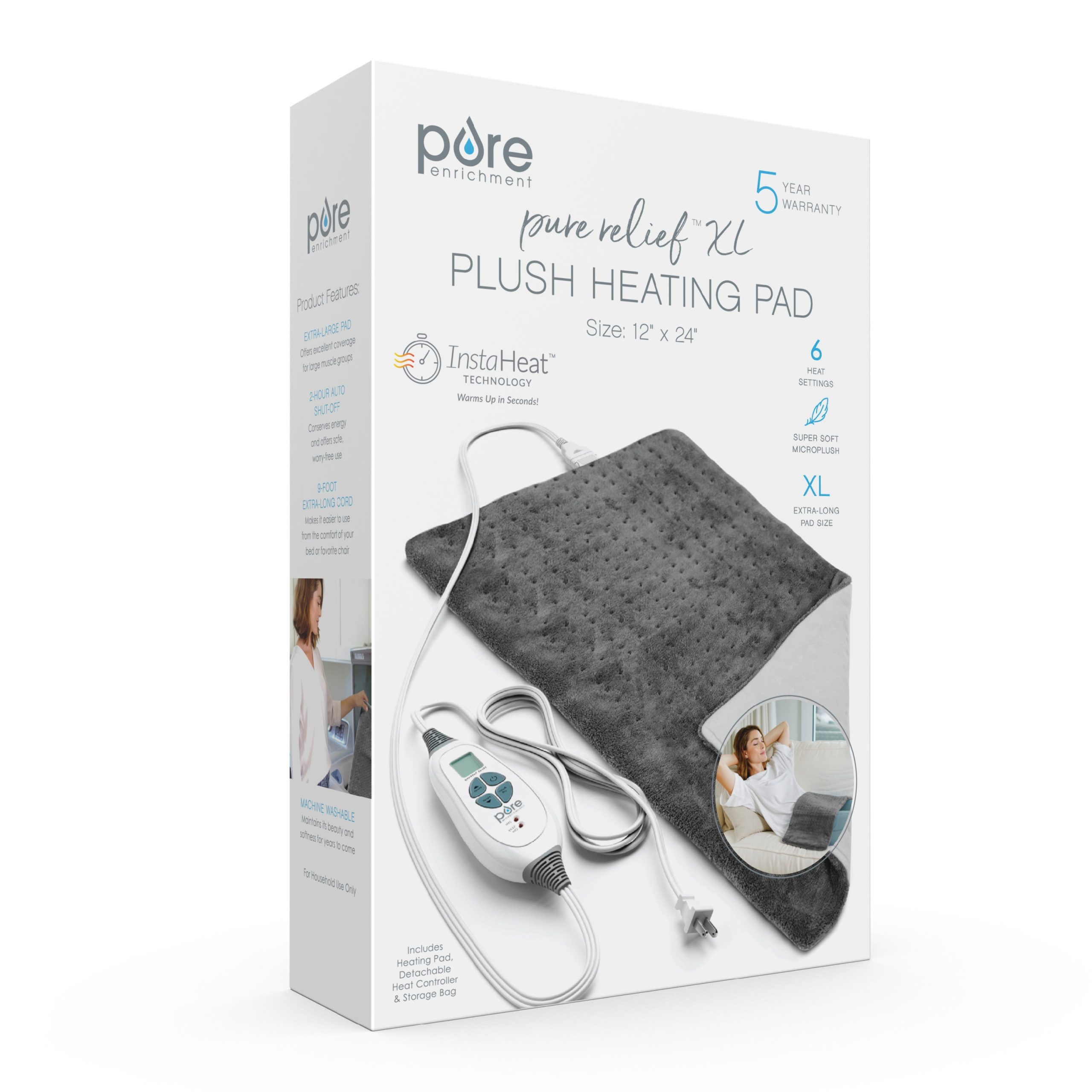 PureRelief XL Electric Heating Pad - Image 27