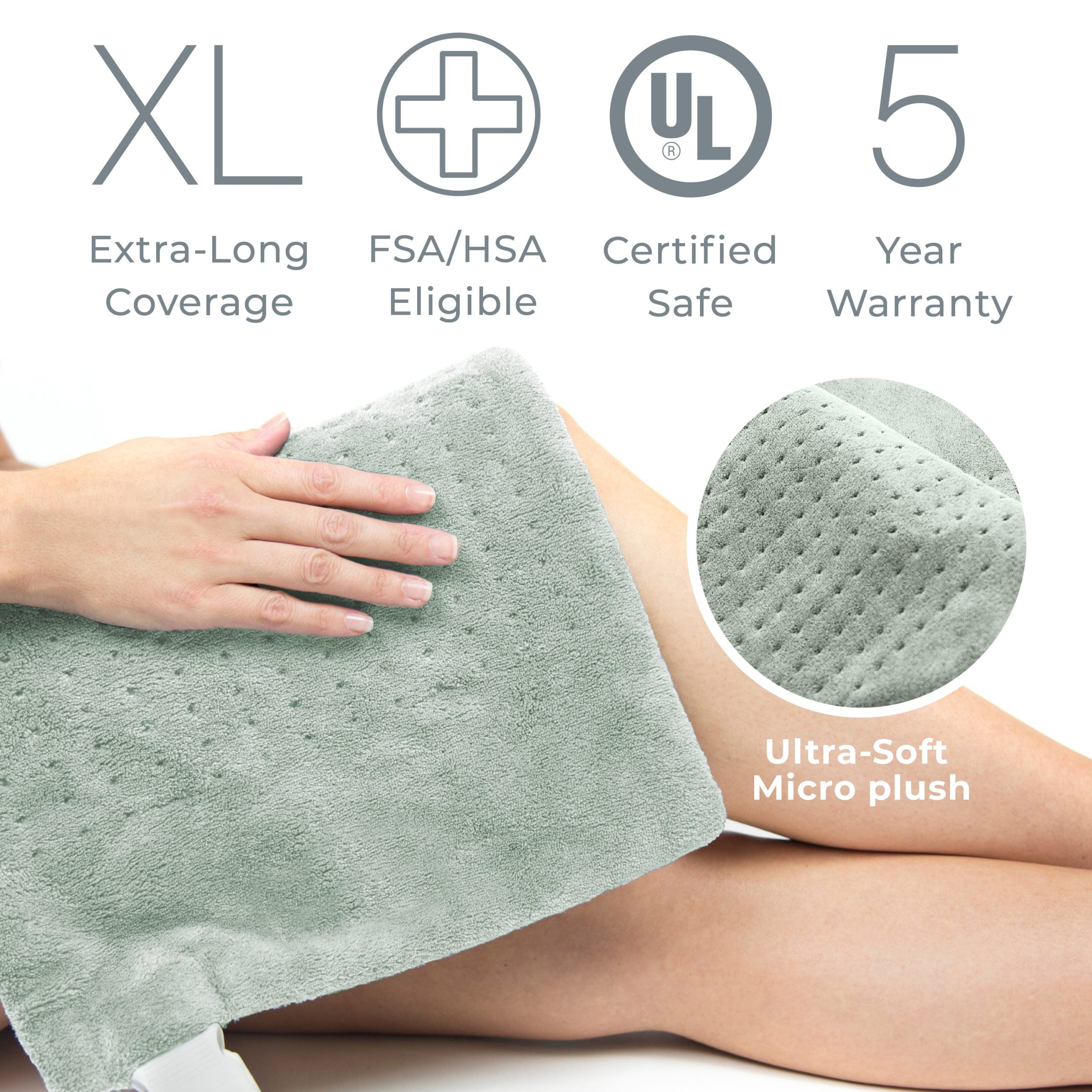 PureRelief XL Electric Heating Pad - Image 16