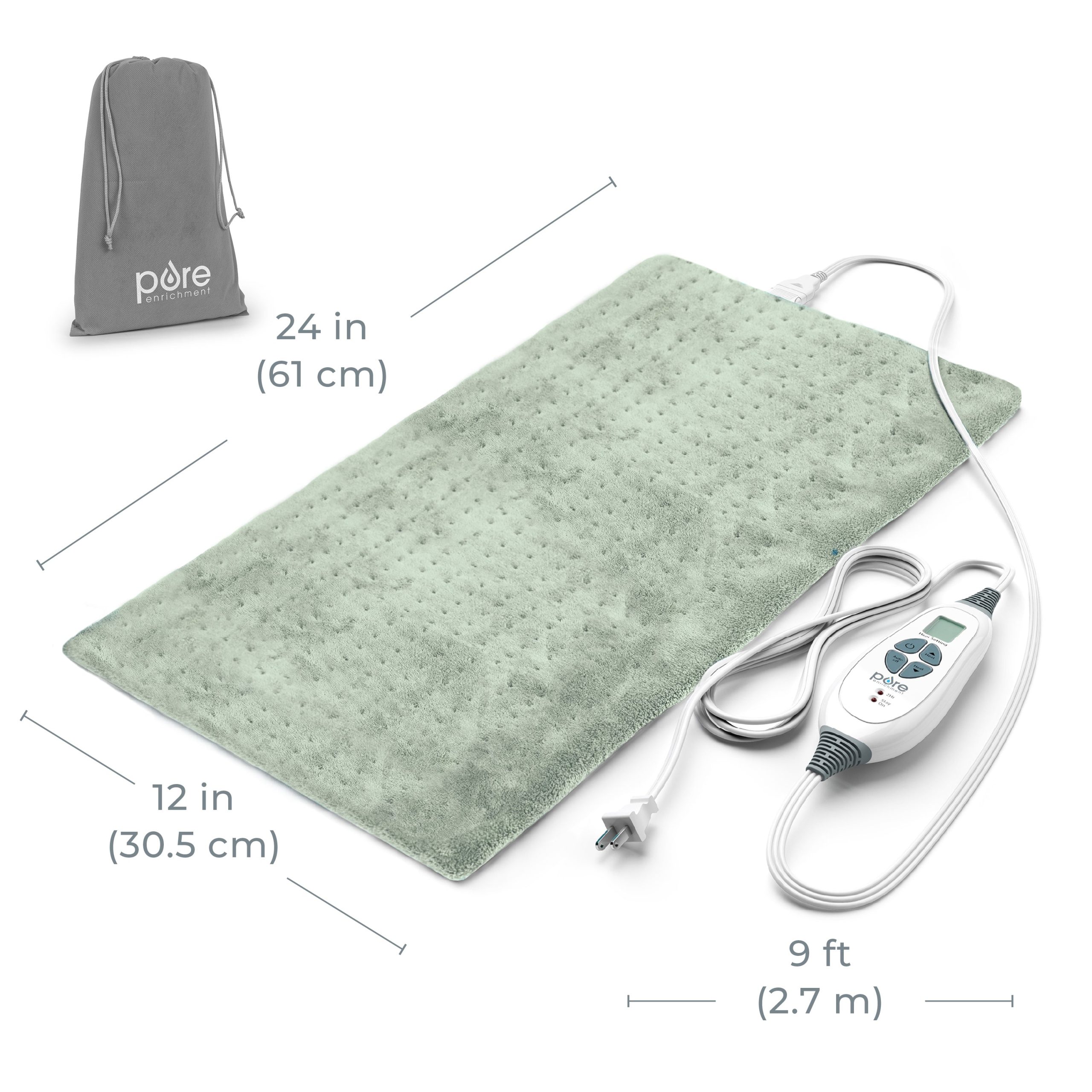 PureRelief XL Electric Heating Pad - Image 17