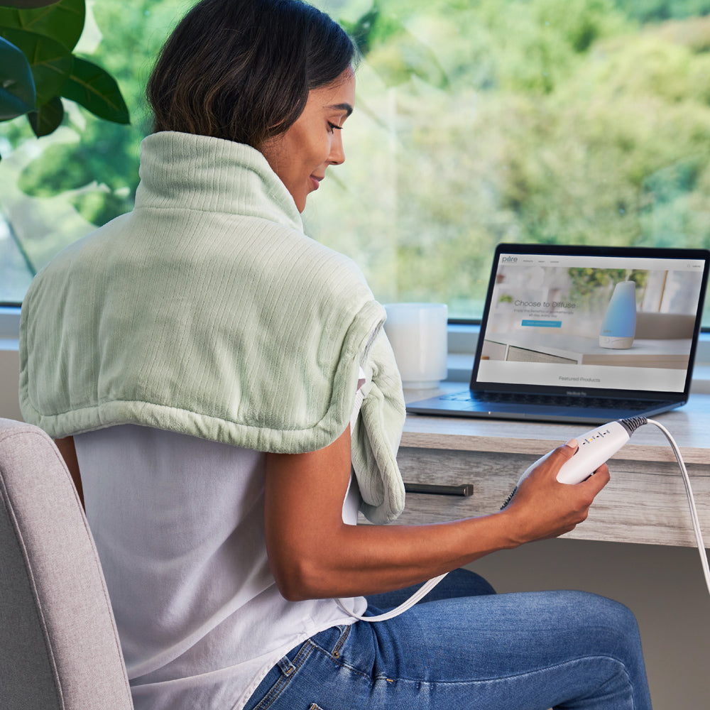 WeightedWarmth™ Weighted Neck and Shoulder Heating Pad - Image 4