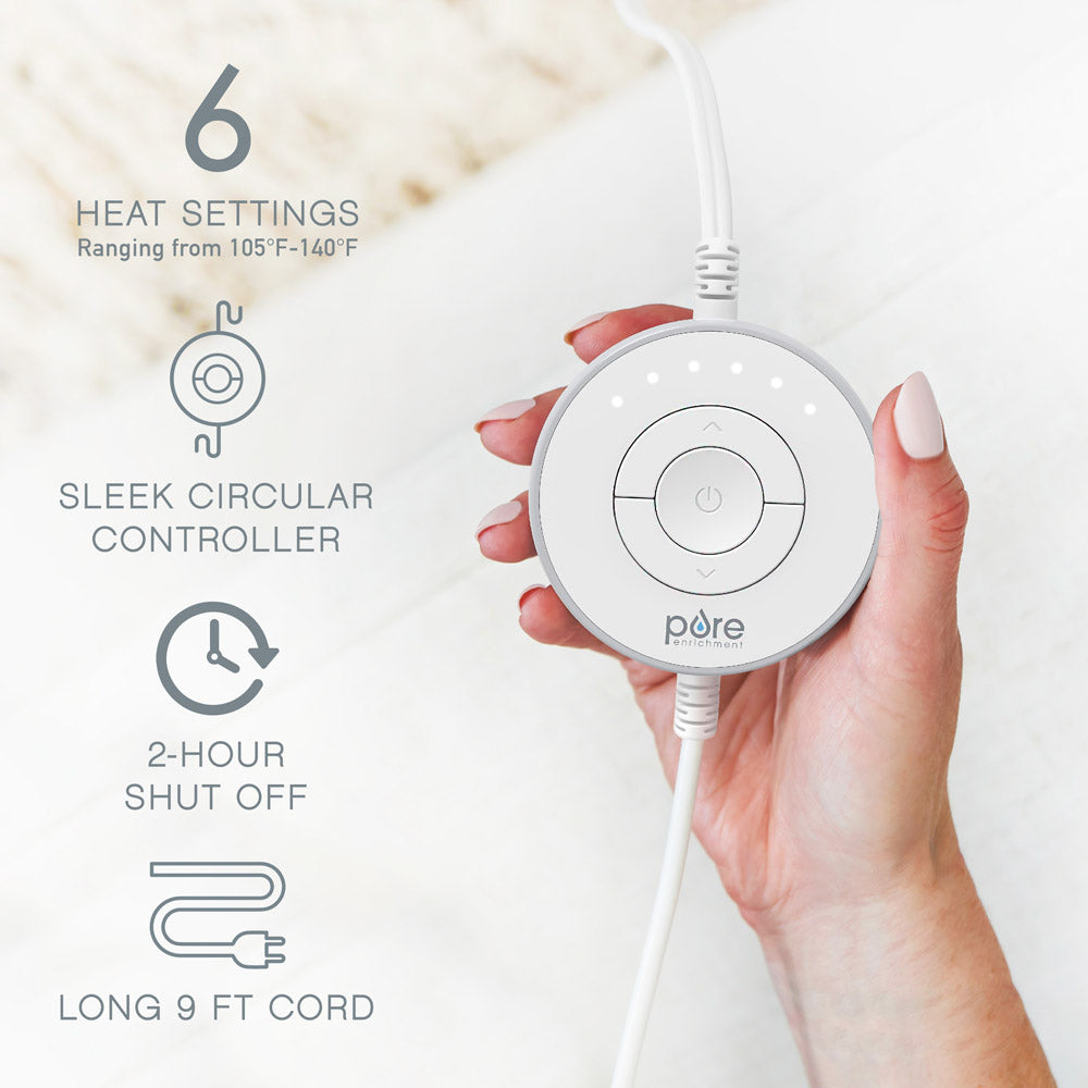 PureRadiance™ Back & Neck Luxury Heating Pad - Golden Sands - Image 3