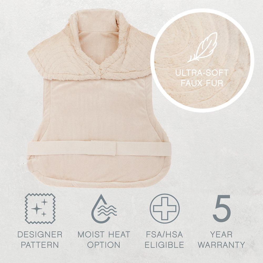PureRadiance™ Back & Neck Luxury Heating Pad - Golden Sands - Image 5