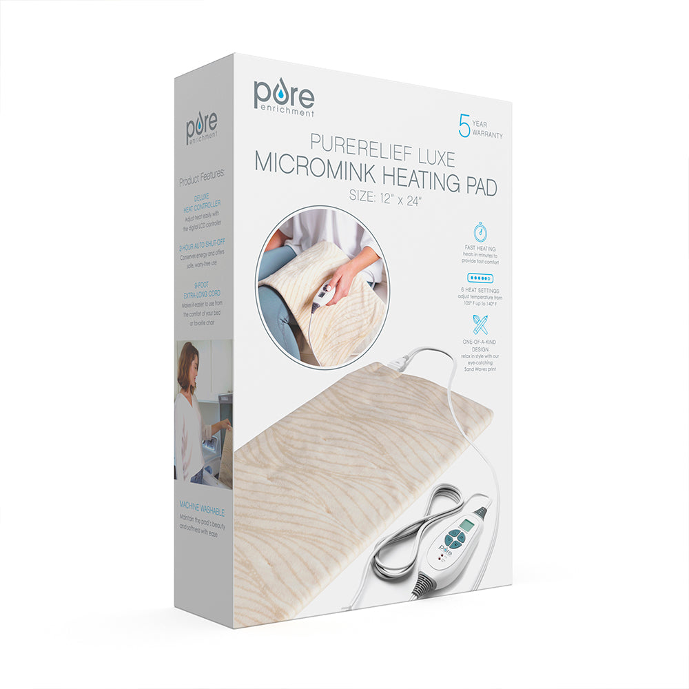 PureRelief Luxe Micromink Heating Pad - Image 13