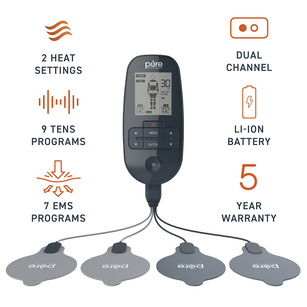 PurePulse™ Trio TENS & EMS Muscle Stimulator + Heat - Image 3